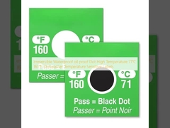 돌이킬 수 없는 방수성 기름 방지성 점 높은 온도 71°C 161°F 식기 세척기 온도 민감성 라벨