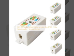 CAT6 CAT5E IDC 4 Pair/8 Way Junction Box 8P8C - 인라인 케이블 커플러 - 터미널 소켓
