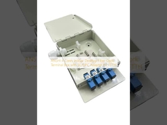 ANSHI 4 코어 실내 데스크탑 광섬유 터미널 박스 (SC/UPC 어댑터 포함, FTTH용)