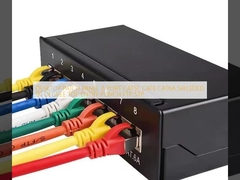 데스크톱 패치 패널 8 포트 CAT5E CAT6 CAT6A SHIELDED 90° TOP ENTRY PUNCH FTP STP