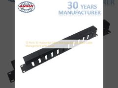 12 포트 1U 수평 케이블 관리자 블랙 19 랙 케이블 관리 커버 포함