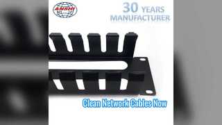 랙 케이블 관리자 1U 네트워크 구성