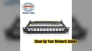 12 포트 Cat6 패치 패널 컴팩트 네트워크 솔루션