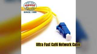 고속 Cat6 이더넷 패치 케이블 안정적인 네트워킹
