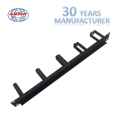 Network Horizontal Cable Manager , 5 Rings 19 Inch Rack Cable Management
