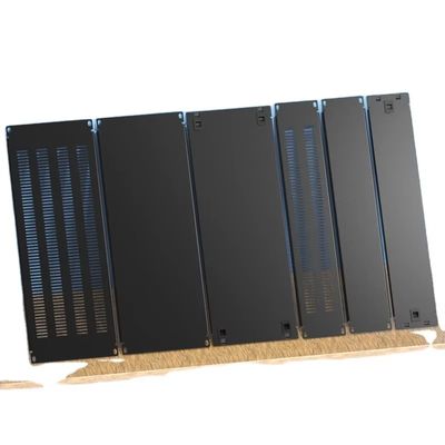Black 6U Cabinet with White 1U 2U 3U 4U Blind Panel Server Telecom Parts