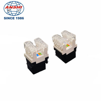 RJ45 Keystone Jack 180 Degree CAT6/CAT6A UTP for Reliable Network Connections