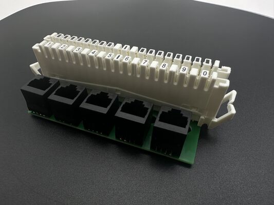 10 Pairs LSA-PLUS Disconnection Module, Switching Module,  5x8 position RJ45
