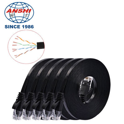 Ultra Thin Flat RJ45 Ethernet Patch Cord 5M LAN Copper Network Cable Mini Flat Network Jumper Cable