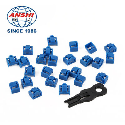 RJ45 Port Lock Dust Plug Anti-Theft LAN Port Stopper, 100pcs Plugs With One Key Included For Network Interface Protection