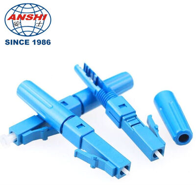 Fiber Optic LC APC Fast Connector FTTH Mechanical Splicer  Metal V-groove Single Mode Multimode OM3 OM4