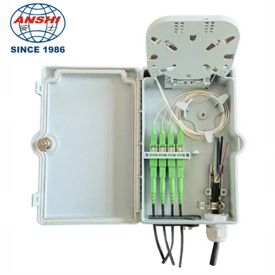 ANSHI 4 Ports Fiber Access Termination Box FTTH Outdoor Fiber Optic Terminal Box