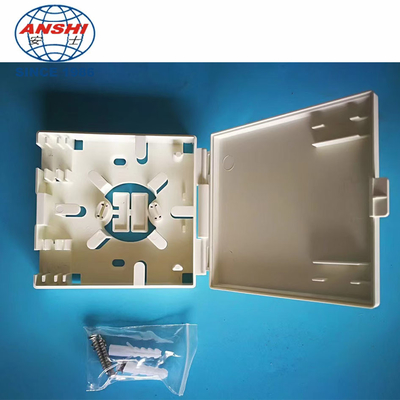 ANSHI 2 Ports SC LC Adapter Hinge Type Fiber Optic Face Plate