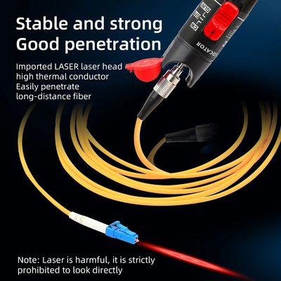 FTTH Optical fiber cable tester red laser fault tracker Universal interface 2.5MM connector SC/ST/FC Visual fault locator 5-50MW