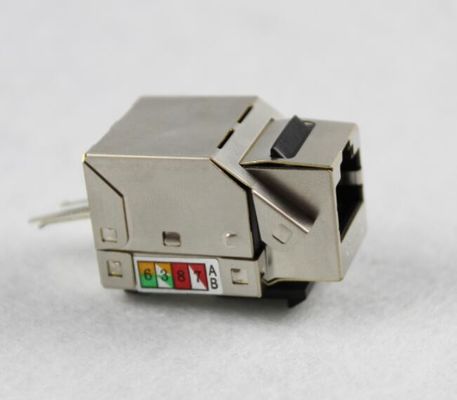 금속 색깔에 있는 RJ45 요지 잭 CAT5E CAT6 CAT6A에 의하여 보호되는 요지 잭