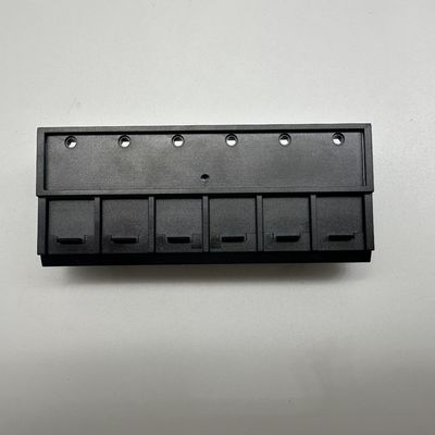 CAT5e/CAT6/CAT6A 패치 패널 전면 패널 어댑터 6 슬롯 RJ45 키스토인 UTP 블랙