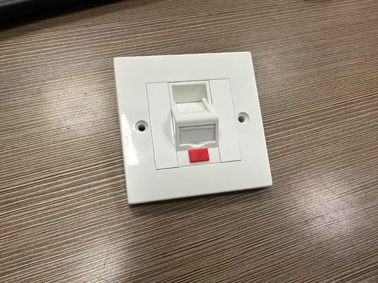 ANSHI LJ6C 영국 스타일 스냅인 1포트 페이스플레이트 RJ45 프레임 86*86MM