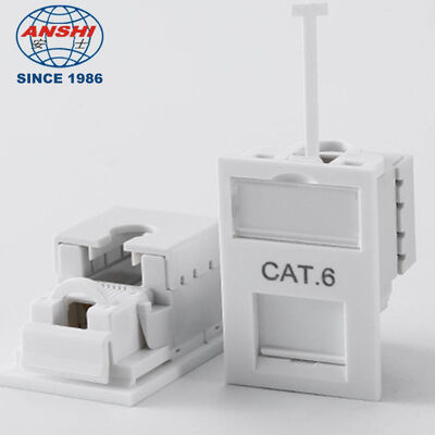 UK 타입 CAT6 UTP LJ6C 네트워크 플로어 박스 모듈 38 x 25mm