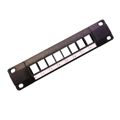 RJ45 연결을 위한 CAT6A 호환성을 가진 8 포트 무부하 모듈 패치 패널