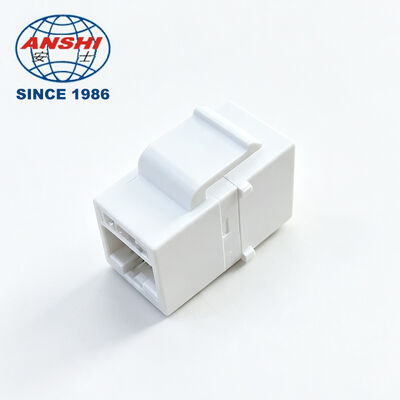 ANSHI 180도 툴프리 키스톤 잭 RJ45 CAT5E CAT6 CAT6A UTP 비차폐 통신 부품