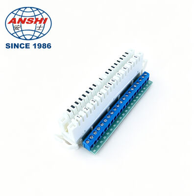 10쌍 20극 LSA-PLUS 모듈 PCB 단자 전화 커넥터 XL-011L ABS 백 프로파일 마운트 플러그보드 통신 부품