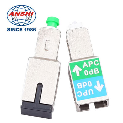 고성능 0dB 광섬유 감쇠기, SC/APC 수-SC/UPC 암 인라인 플러그, 단일/다중 모드 1310/1550nm