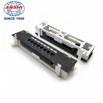 CAT5e 110 IDC 타입 선반 장착 플러그반 1U 8 공항